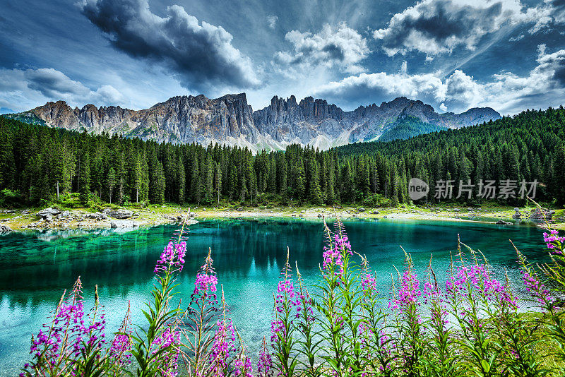 爱抚湖- Karersee, Trentino-Alto Adige，意大利